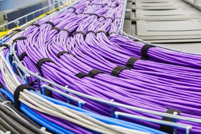 Structured Cabling in Cabling Tray 